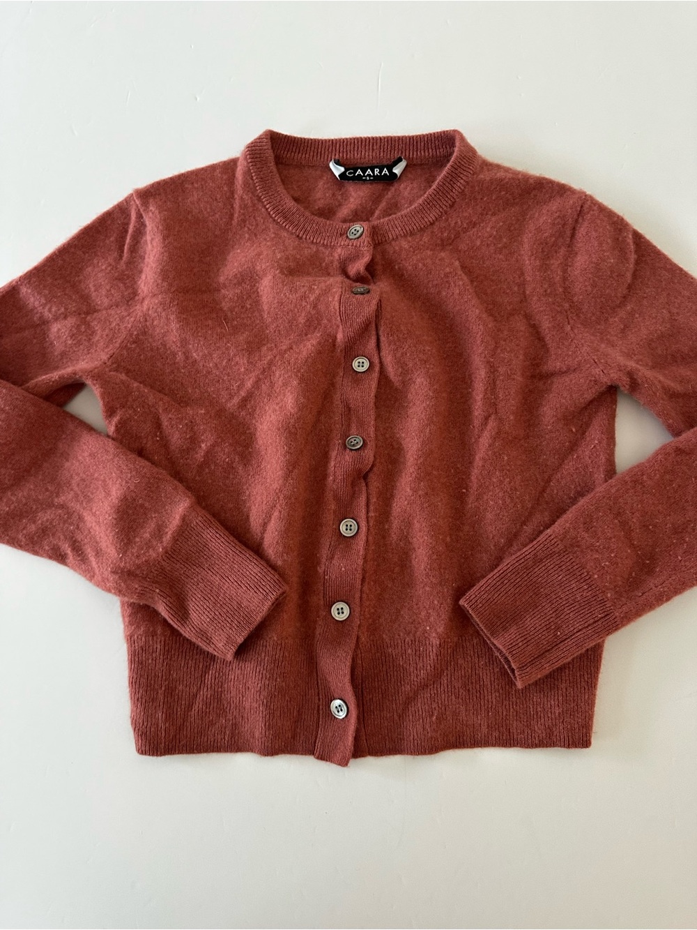 CAARA Women's 100% Cashmere Sweater Size S, Dusty Rose